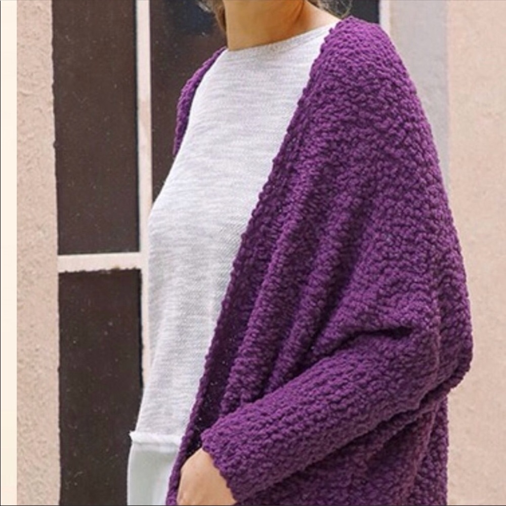 ❄️LAST//EGGPLANT POPCORN SWEATER - Picture 6 of 8